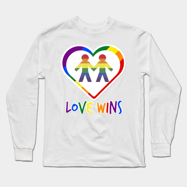 Free Mom Hugs 🌈❤️ Long Sleeve T-Shirt by JohnRelo